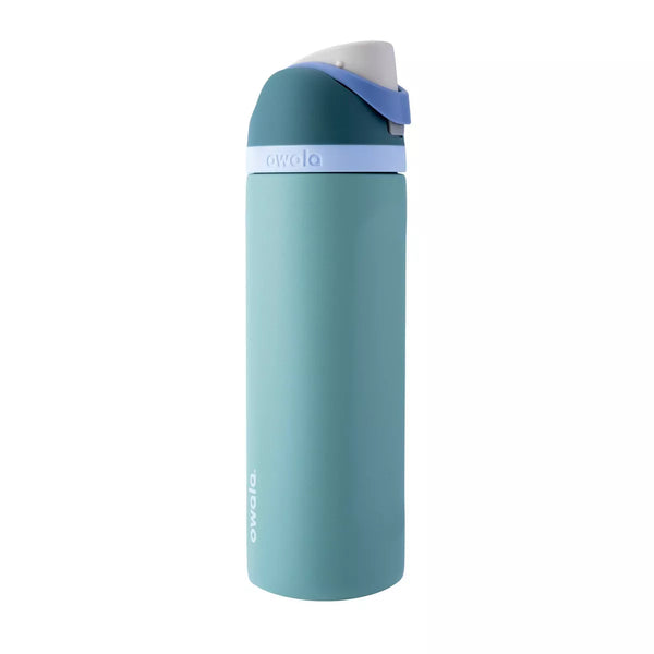 OWALA 24OZ FREESIP STAINLESS STEEL WATER BOTTLE - MISTY MEADOW - Brand New