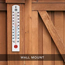 MARATHON Vertical Outdoor Wall Thermometer, 16 Inch Weather-Resisting Gauge - Brand New