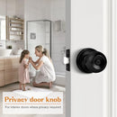 Probrico Matte Black Ball Privacy Interior Door Knobs Bed/Bath Door Locks 5pk - Like New