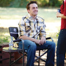 COLEMAN OUTPOST ELITE FOLDING CAMPING CHAIR WITH SIDE TABLE & CUP HOLDER - Like New