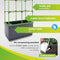 BioGreen Raised Garden Bed with Trellis CITY JUNGLE | 8.98 Gal | JGL-T - Grey - Like New