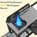 FIRE RIOT OUTDOOR PROPANE WOK COOKING STATION 50,000 BTU - BLACK - Like New