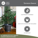 The HC Companies Terrazzo, Plant Saucer, 18.5", 1 Pack, Clay - Brand New