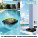 UOARK SOLAR POWERED ROBOTIC POOL SKIMMER, AUTOMATIC POOL SURFACE CLEANER - Like New