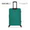 TUCCI ITALY 32" GIOIA ABS HARDSHELL SPINNER WHEEL TRAVEL SUITCASE - GREEN - Brand New