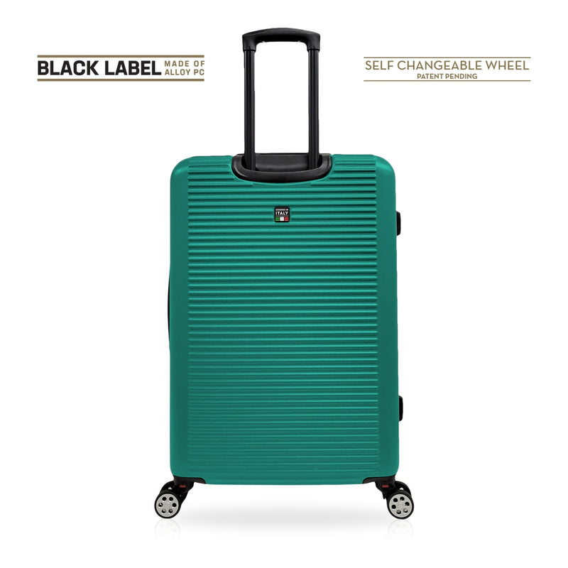 TUCCI ITALY 32" GIOIA ABS HARDSHELL SPINNER WHEEL TRAVEL SUITCASE - GREEN - Brand New