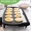 GreenLife 20" Extra Large Electric Griddle Graphite B09RGQ4JHC - NEW - Brand New
