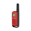 MOTOROLA SOLUTIONS TALKABOUT T110 PRIVACY EASY PAIRING 16 MILE 2 PACK - RED - Like New