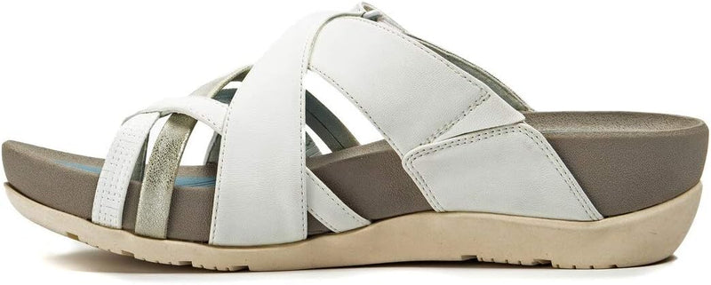 BT27019 BARETRAPS ASTER WEDGE WOMEN'S SANDAL - WHITE - SIZE 9 Like New