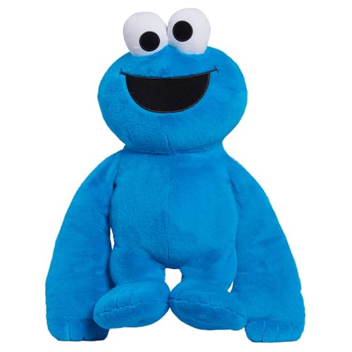 Sesame Street Monster Hugs Cookie Monster Weighted Sensory Plushie - BLUE - Brand New