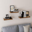 VASAGLE Wall Shelf Set of 2, Vintage Floating Shelf 23.6 Inch, Hanging Shelves - Like New