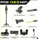 RYOBI ONEAND HP 18V CORDLESS ADVANCED WHISPER SERIES WHISPER VAC KIT - GREEN - Like New