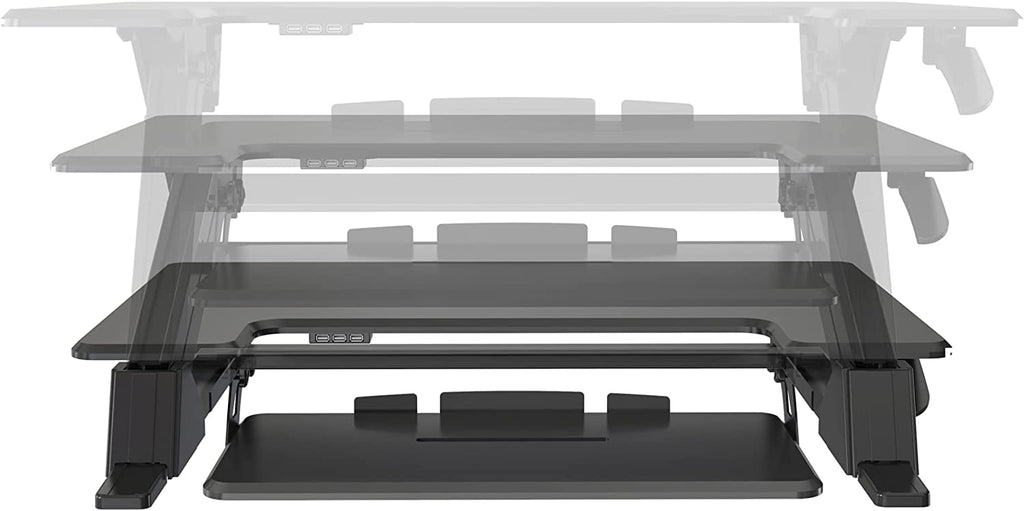Realspace Standing Rectangular Desk Riser With Keyboard Tray 9736953 B ...