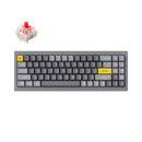 Keychron Q7 Mechanical Keyboard Aluminum GATERON G PRO RED - SILVER/GRAY Like New