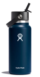 HYDRO FLASK 32 OZ WIDE FLEX STRAW CAP BOTTLE - BOTTLE, WIDE STRAW LID - INDIGO - Like New