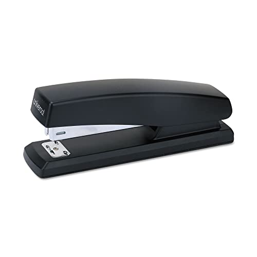 UNIVERSAL 43118 ECONOMY FULL-STRIP STAPLER 20 SHEET CAPACITY 3" THROAT BLACK - Brand New