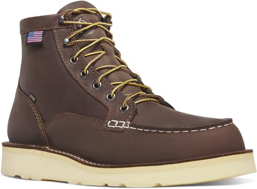 15588 DANNER 6” BULL RUN GTX WORK BOOTS MEN OILED FULL-GRAIN LEATHER BROWN 11 - Like New