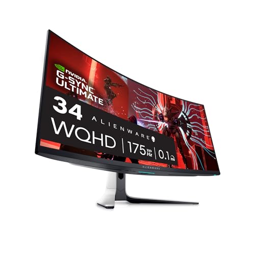 ALIENWARE CURVED GAMING MONITOR QUANTOM DOT-OLED INVISIBLE UPLIFT STAND - Like New