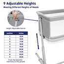 SYCYH Baby Bassinet Baby Bedside Sleeper Comfy Mattress Adjustable - Light Gray - Like New