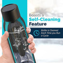 UVBRITE Go Self-Cleaning UV Water Bottle 18.6 oz Stainless-Steel - BLACK - Like New