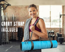 IUGA PRO YOGA MAT NON SLIP HOT ANTI-TEAR EXERCISE MAT YOGA MATS - METEOR BLUE - Like New