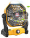 JINLICTE CAMPING FAN, LED LANTERN,10400 MAH RECHARGEABLE BATTERY YELLOW Like New