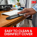 3M Compact Gel Wrist Rest, 18" Wide, Soothing Gel Comfort, 1 Pack, Black - Brand New