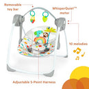 BRIGHT STARTS PLAYFUL PARADISE PORTABLE COMPACT BABY SWING 03514 - 2 assorted - Brand New