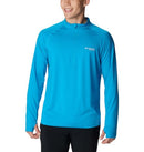 COLUMBIA MEN'S STANDARD M ENDLESS TRAIL 1/2 ZIP MESH LS - OCEAN BLUE - SIZE L - Brand New