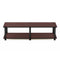 FURINNO Just No Tools Wide TV Stand - Black Tube/Dark Cherry Finish - Like New