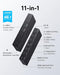 ANKER 568 USB-C DOCKING STATION 11-IN-1 HUB 100W CHARGE 40GBPS A8399 - GRAY - Like New