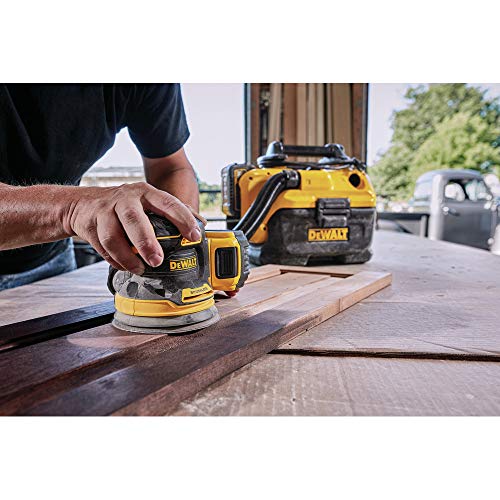 DEWALT 20V MAX RANDOM ORBITAL SANDER KIT DCW210P1 - YELLOW/BLACK - Brand New