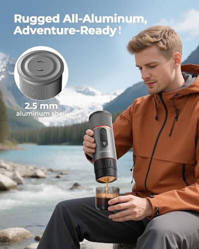 COTGCO PORTABLE ESPRESSO COFFEE MAKER TRAVEL COFFEE MAKER PCM120 - GUNMETAL - Like New