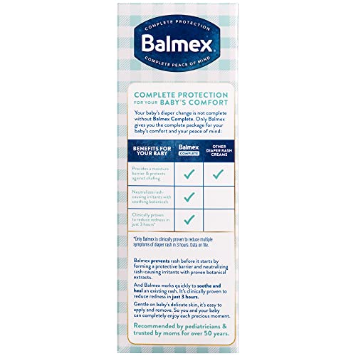 BALMEX COMPLETE PROTECTION DIAPER RASH CREAM 4 OZ - Brand New
