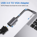 QGEEM USB 3.0 TO VGA ADAPTER - GRAY - Like New