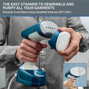 ROWENTA X-CEL STEAM EASY HANDHELD STEAMER, DR7110U1 - BLUE - Like New