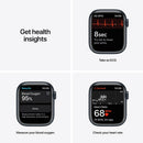 For Parts: APPLE WATCH SERIES 7 GPS CELLULAR 41mm MIDNIGHT ALUM MKH73LL/A CRACKED SCREEN