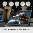 VIEWSONIC VX1654 16 INCH 1080P IPS PORTABLE GAMING MONITOR 144HZ - BLACK - Like New