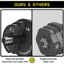 IAMACE 44 lb Adjustable Dumbbells Set with Steel Dumbbell Rod B08NW3KQT9 - Black - Like New