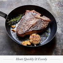 Merten & Storck 10" Pre-Seasoned Carbon Steel Frying Pan Skillet - Brand New