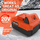 VOLTASK ZDBP20014001 LITHIUM-ION BATTERY PACK 4.0AH 20V NBML-B-20-4 - ORANGE - Like New