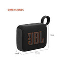 JBL GO 4 ULTRA-PORTABLE WATERPROOF BLUETOOTH SPEAKER JBLGO4BLKAM - BLACK - Like New