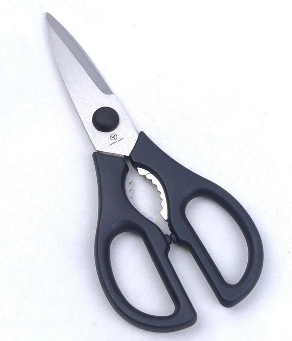 WUSTHOF STAINLESS STEEL KITCHEN SHEARS BOTTLE OPENER COME-APART - SILVER/BLACK - Like New