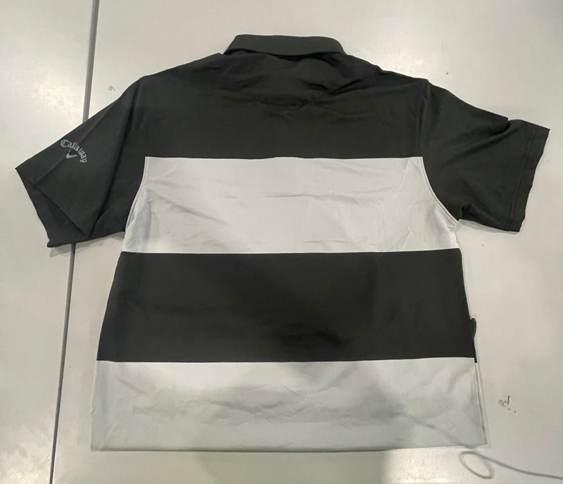 CALLAWAY MEN'S SURPRISE POLO - SIZE: MEN S - BLACK/GRAY - Like New