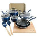 CRAVINGS BY CHRISSY TEIGEN CTG124042.14 14 PIECES NONSTICK ALUMINUM COOKWARE - Like New