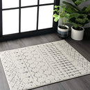 NULOOM 3X5 MOROCCAN BLYTHE AREA RUG - BLYTHE GRAY - Like New