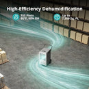 KESNOS 155 PINTS COMMERCIAL DEHUMIDIFIER WITH PUMP & 24-HOUR - Scratch & Dent