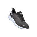 HOKA CLIFTON 8 TEXTILE WOMEN'S LACE UP SNEAKERS SIZE: US 5.5 BLACK/WHITE - Like New
