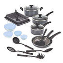 BELLA COOKWARE SET WITH GLASS LIDS WITH NONSTICK PFOA SCRATCH RESISTANT SURFACE - Like New