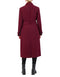 352SW434 COLE HAAN WOMEN'S FLARED TRENCH SLICK WOOL COAT SIZE 12 送料無料 - Brand New